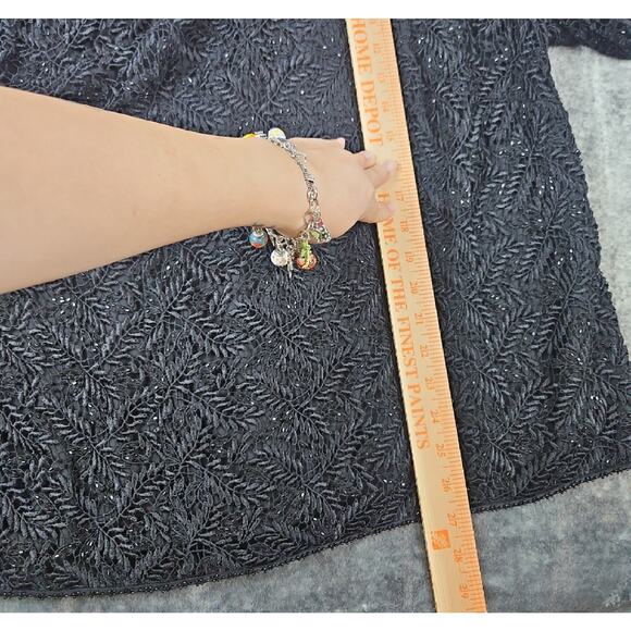 VTG Oleg Cassini Black Tie Beaded Sequin Evening Jacket 1X Elegant Formalwear - Picture 9 of 9